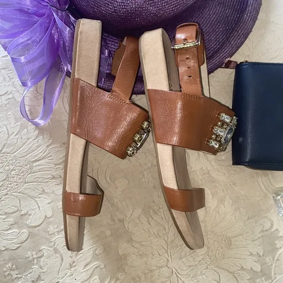 Michael Kors tan “bling” sandals size 6