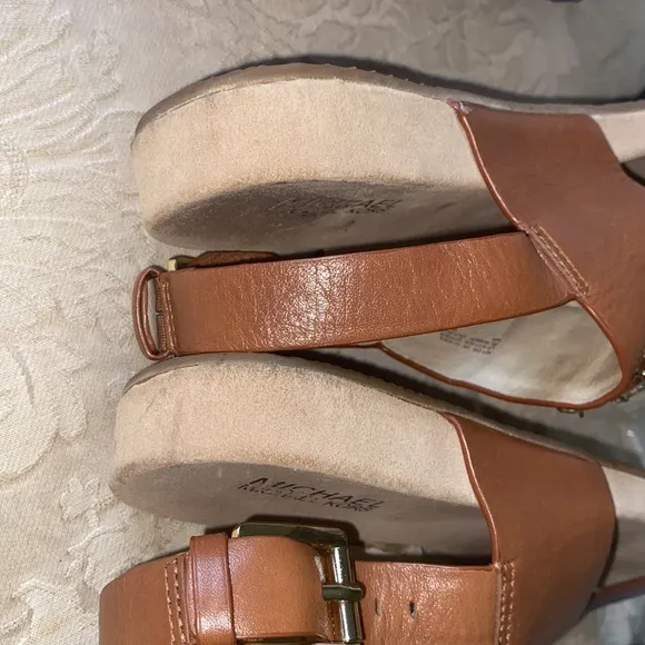 Michael Kors tan “bling” sandals size 6
