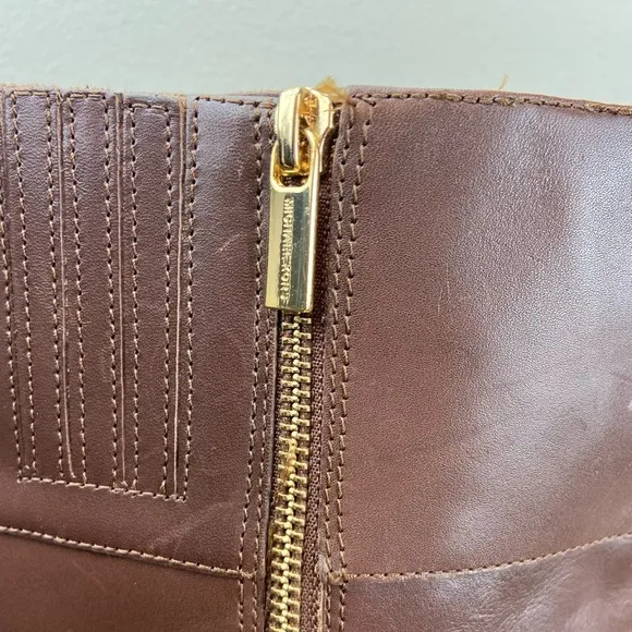 MICHAEL Michael Kors Bryce Tall Leather Riding Boots Wide Calf