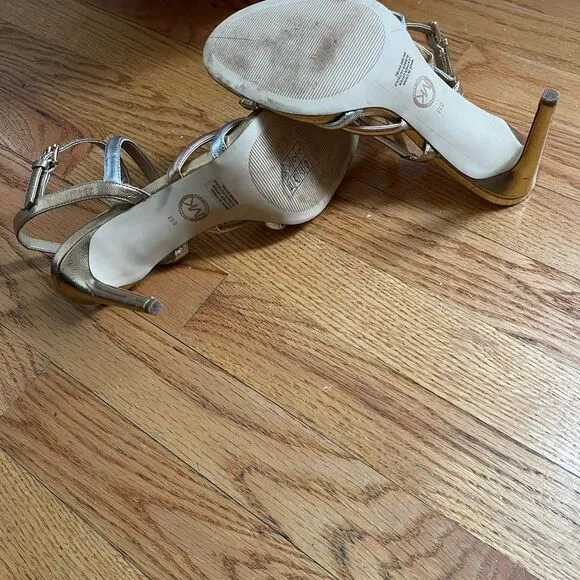 Michael Kors Gold &amp; Pink &amp; Silver Sandal
