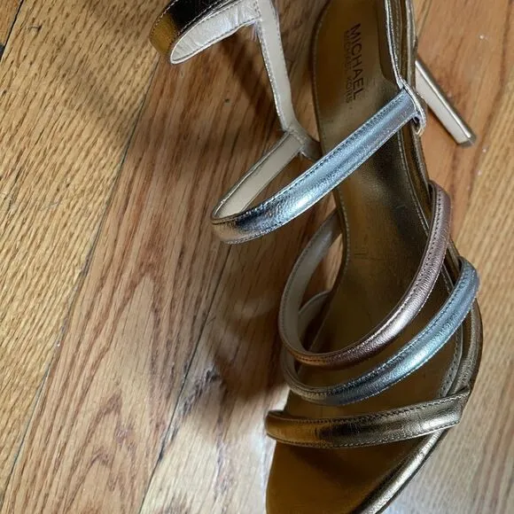 Michael Kors Gold &amp; Pink &amp; Silver Sandal