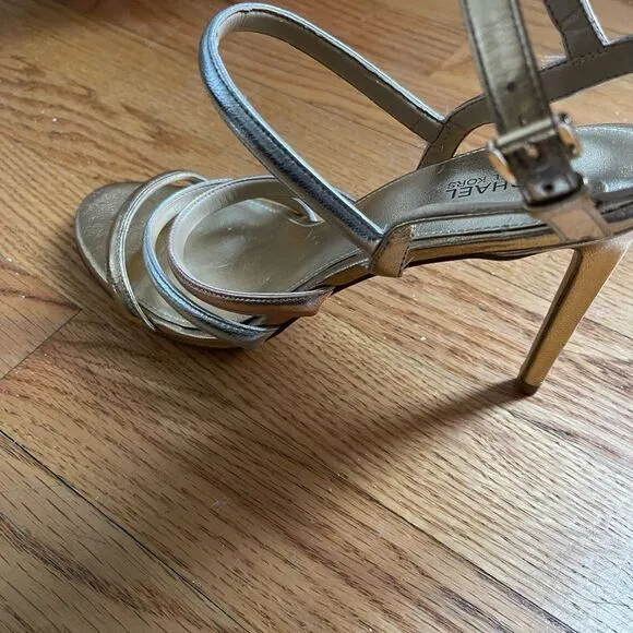 Michael Kors Gold &amp; Pink &amp; Silver Sandal