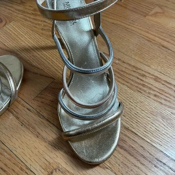 Michael Kors Gold &amp; Pink &amp; Silver Sandal