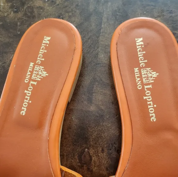 Michele Lopriore Made in Italy leather sandals size 39