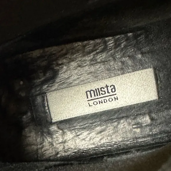 Miista Black Sparkly Chelsea Boots Size 10.5