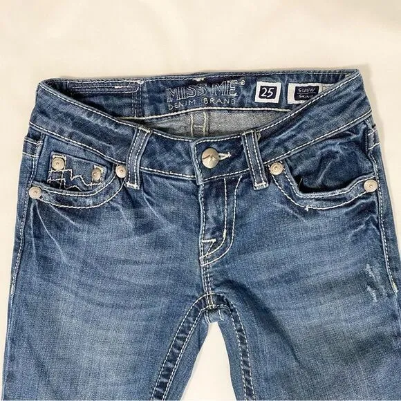 Miss Me “Sunny” jeans bootcut size 25 (2 or 3 ) Skinny