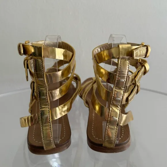 Miu Miu sandals gold gladiator 38.5 spring summer