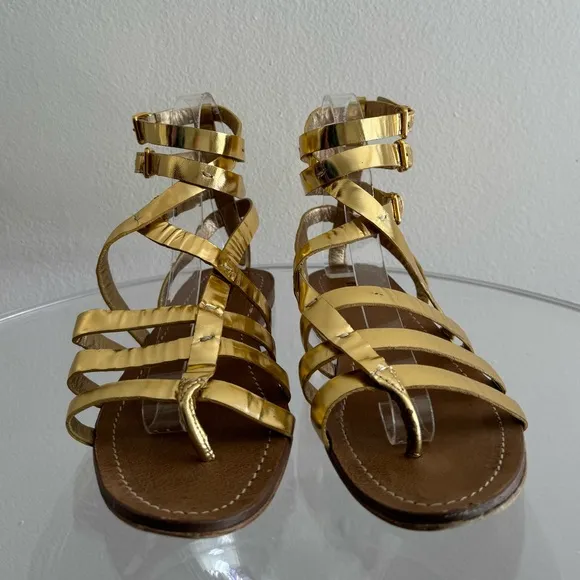Miu Miu sandals gold gladiator 38.5 spring summer