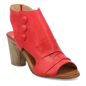 Miz Mooz Bella Leather Peep-Toe Heeled Sandals Size EU 42