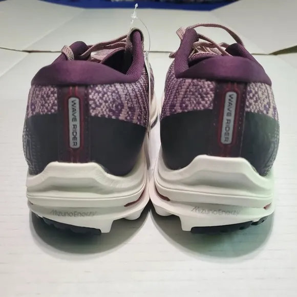 Mizuno Wave Rider Womens 8 Running Shoes Purple Cushion Comfort Sports Trainers