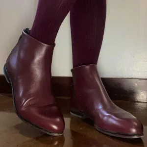 MOMA Ankle Boots Burgundy Leather