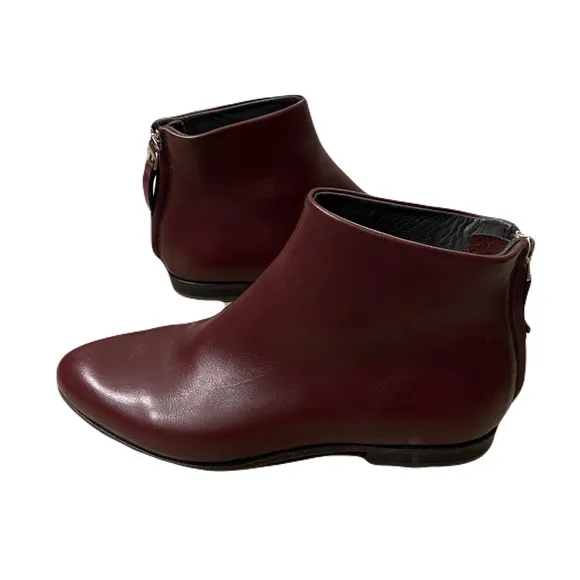 MOMA Ankle Boots Burgundy Leather