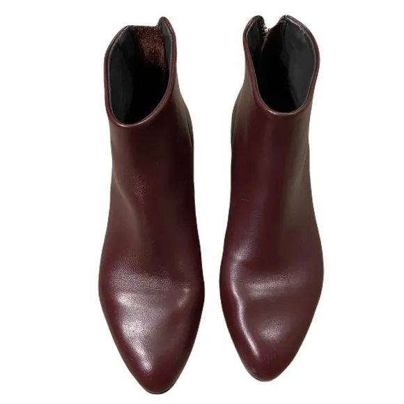 MOMA Ankle Boots Burgundy Leather