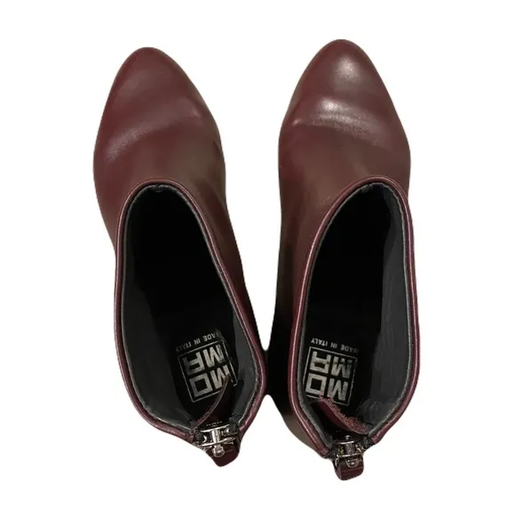 MOMA Ankle Boots Burgundy Leather