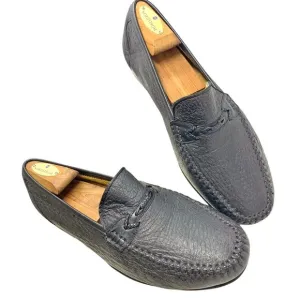 Moreschi Mens Handmade‎ Exotic Peccary Leather Loafers