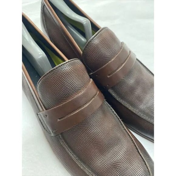 Moretti Gold Label Brown Loafers Men's Size 9.5 D‎   Leather Dress Shoes