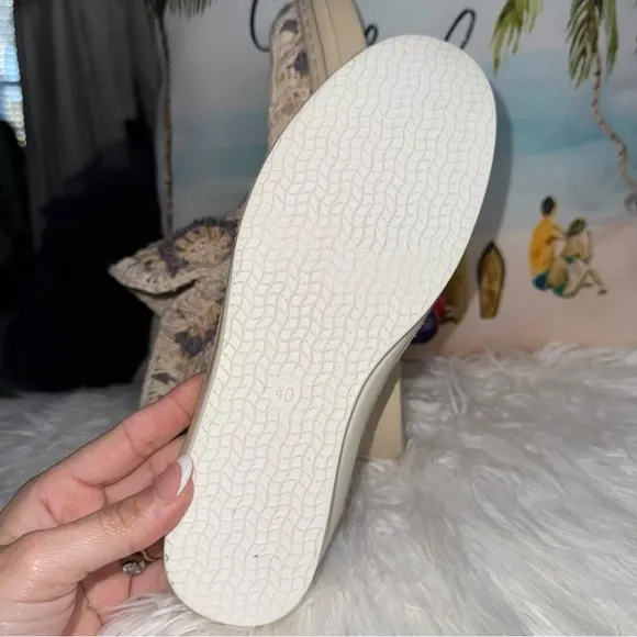 Mou Crochet Ankle Boots In Beige Size 40In Excellent Condition