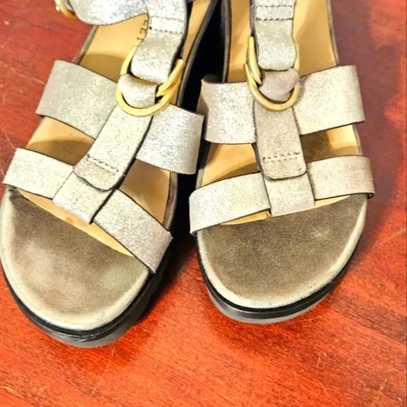 Naked Feet Nadar  leather sandals Size 8M