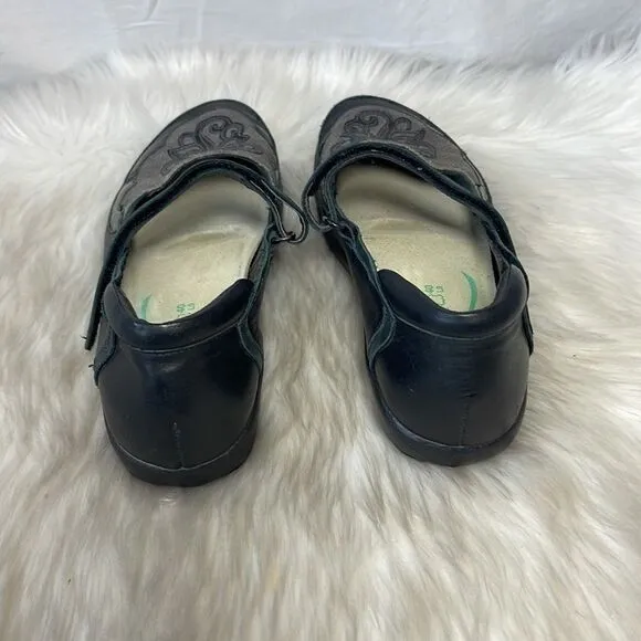 Naot Black Leather Koru Motu Mary Jane Comfort Shoes Sz 40/9-9.5