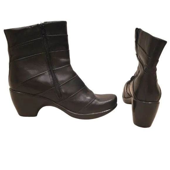 Naot Heeled Leather Ankle Boots
