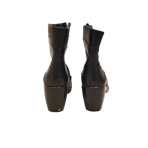 Naot Heeled Leather Ankle Boots