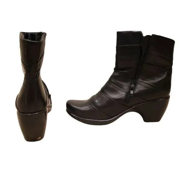 Naot Heeled Leather Ankle Boots