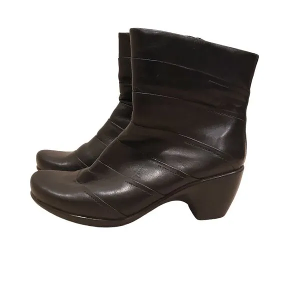 Naot Heeled Leather Ankle Boots