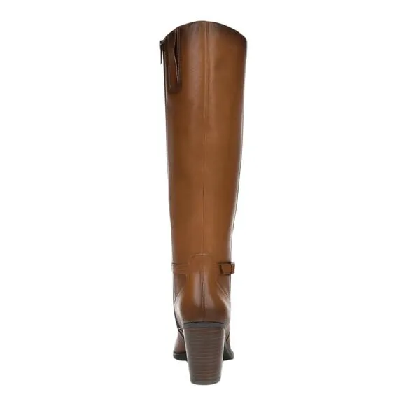 Naturalizer Women's Kalina Knee High Leather Boots Brown Size 8 1/2 W
