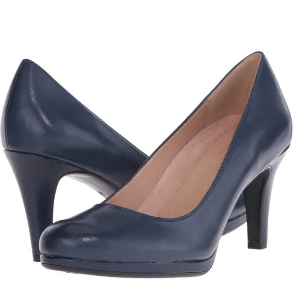 Naturalizer Women’s Michelle High Heel Pump, Navy, Size 10 – Classic Comfort