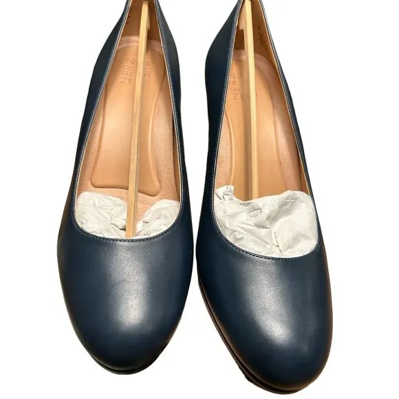 Naturalizer Women’s Michelle High Heel Pump, Navy, Size 10 – Classic Comfort