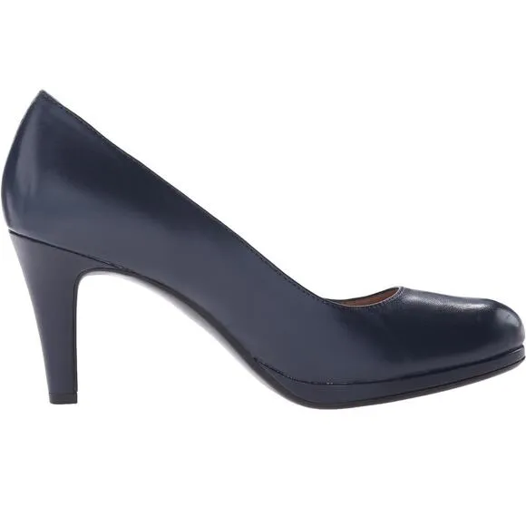 Naturalizer Women’s Michelle High Heel Pump, Navy, Size 10 – Classic Comfort