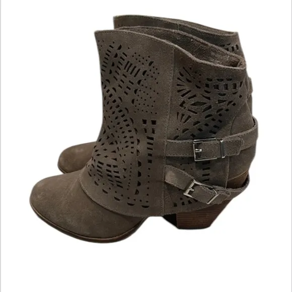 Naughty Monkey size 10 fast times cut out booties boots buckle