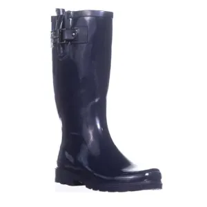 Nautica Women’s Boots sz 6 Glossy Navy Blue NEW