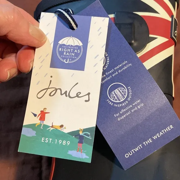 Navy Blue Rain Boots by Joules Brand.  NWT!