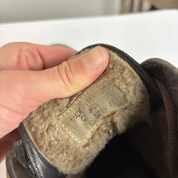N.D.C Made by Hand Leather Shearling Lined Hiking Boots Women's 39 / 9