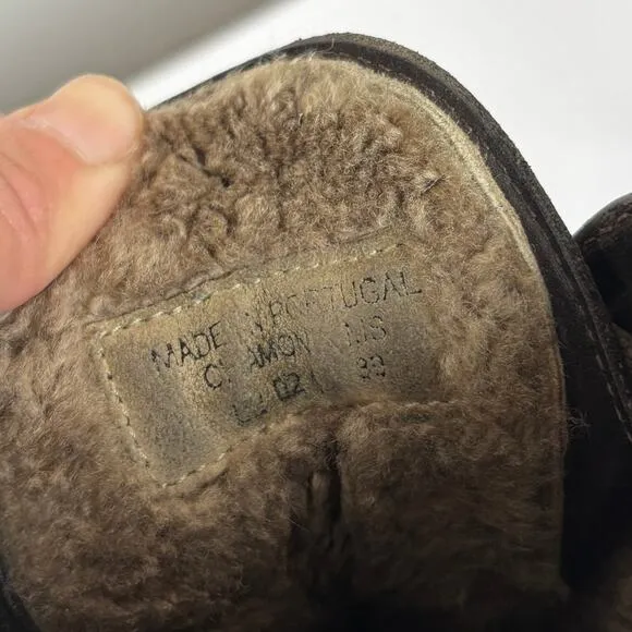 N.D.C Made by Hand Leather Shearling Lined Hiking Boots Women's 39 / 9