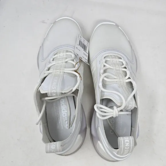 New Adidas Originals NMD R1 V3 Triple White Athletic Shoes GX9586 Mens 12 No Box