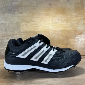 NEW Adidas Spinner 7 Low Mens Sz 12 Metal Spikes Baseball Shoes Blk 113195