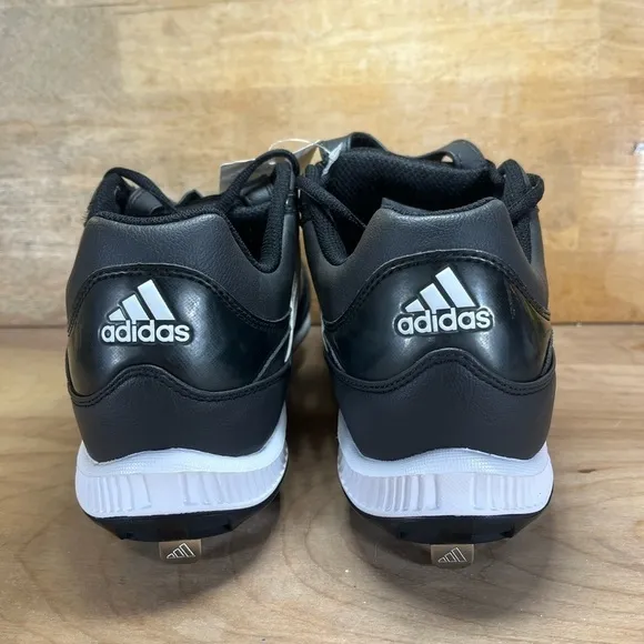 NEW Adidas Spinner 7 Low Mens Sz 12 Metal Spikes Baseball Shoes Blk 113195