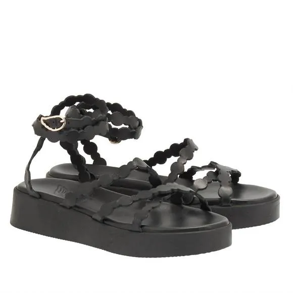 NEW ANCIENT GREEK SANDALS women's aspis sandals in black