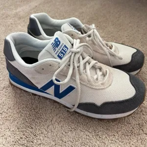 New Balance 515 Mens Size 10 Suede Gray Blue Comfort Logo Sneakers Shoes Trainer