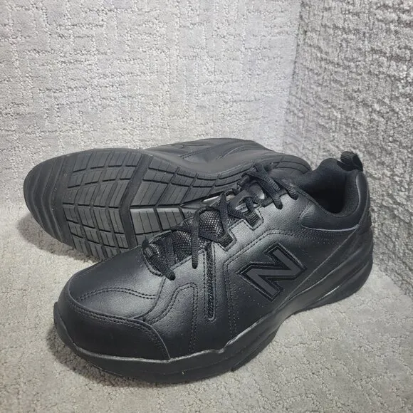 New Balance 608 Men's Size 13 4E Black Leather Lace Up Athletic Shoes MX608AB5