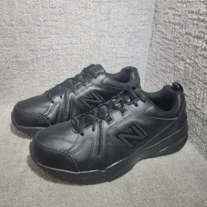 New Balance 608 Men's Size 13 4E Black Leather Lace Up Athletic Shoes MX608AB5
