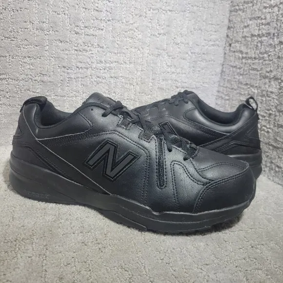 New Balance 608 Men's Size 13 4E Black Leather Lace Up Athletic Shoes MX608AB5