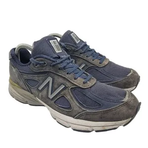 New Balance 990v4 Mens 8.5 Navy Blue Athletic Sneaker Shoes Casual M990NV5