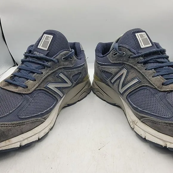 New Balance 990v4 Mens 8.5 Navy Blue Athletic Sneaker Shoes Casual M990NV5