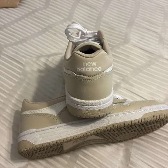 New Balance Cream and White Athletic Shoes