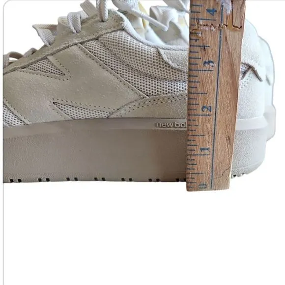 New Balance CT302 Leather Suede Beige Bone Sneakers Tennis Shoes Men Sz 10.5