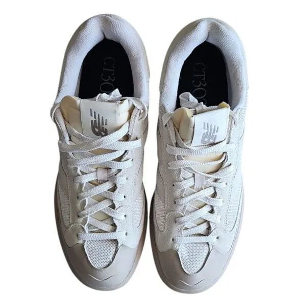 New Balance CT302 Leather Suede Beige Bone Sneakers Tennis Shoes Men Sz 10.5