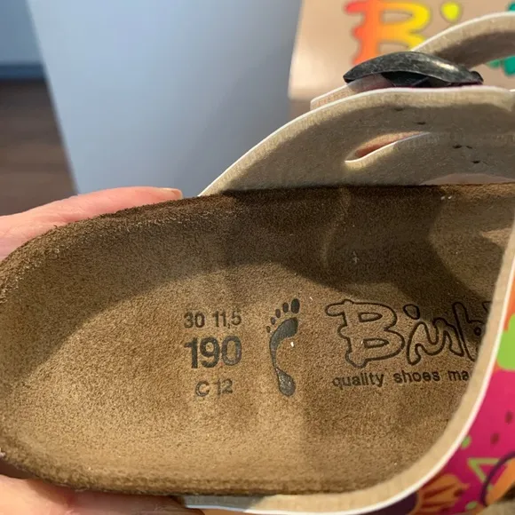 New Birkenstock Birki’s Milo’s Indian Pattern PinkKids Sandals